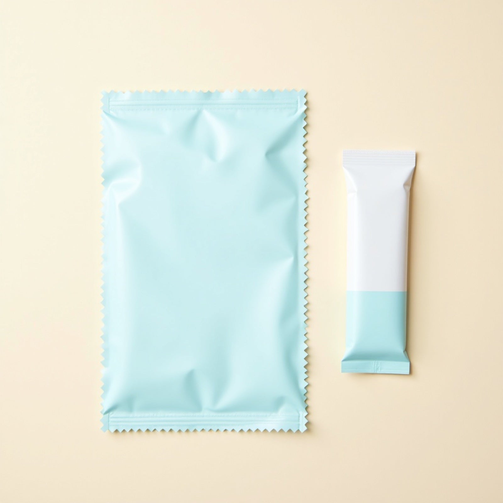 ChillBro Towel XL folded sheet beside its stick-pack sachet