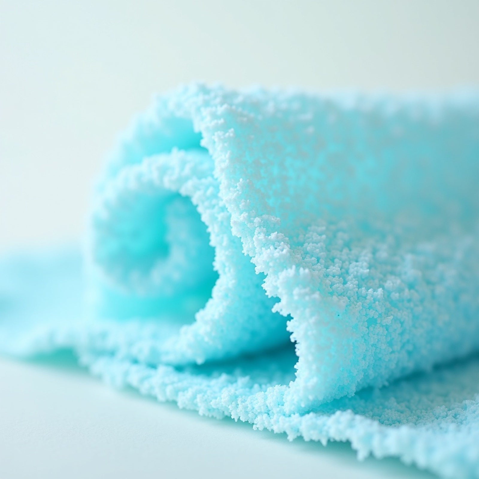 Macro of Chill Towel Sport weave with water droplets
