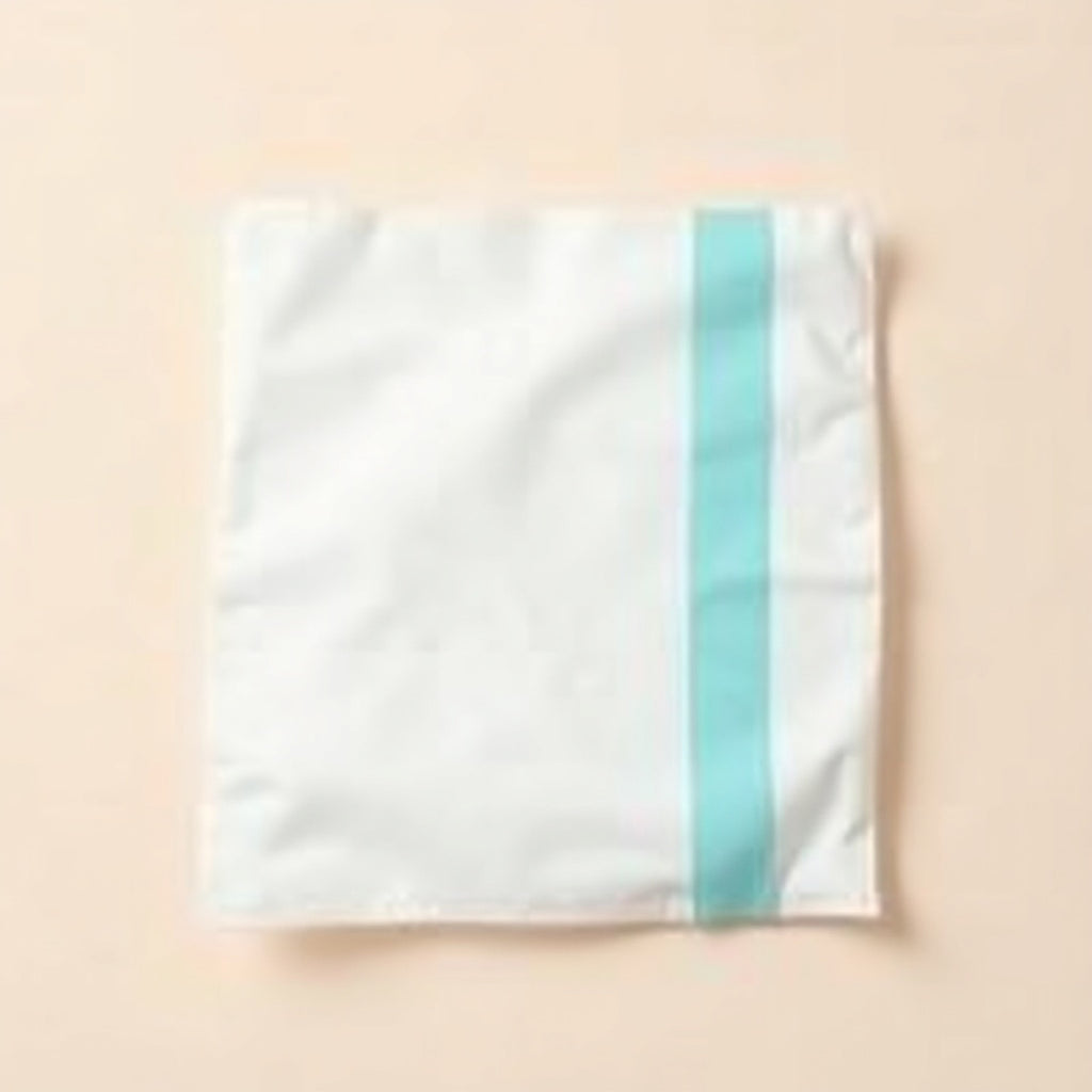 ChillBro Towel XL large single-use cooling sheet unfolded with cyan band